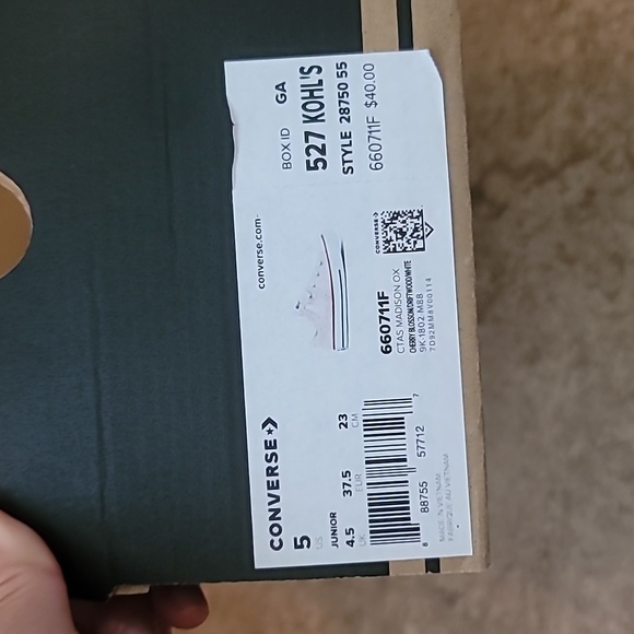 Converse All Star Madison, Girls size 5 - Picture 4 of 5